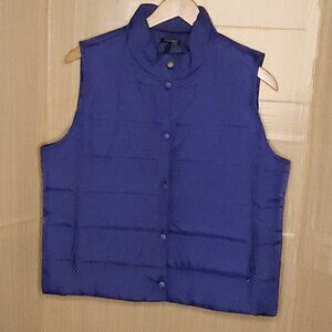 Daisy Fuentes Purple Puffer Vest XL